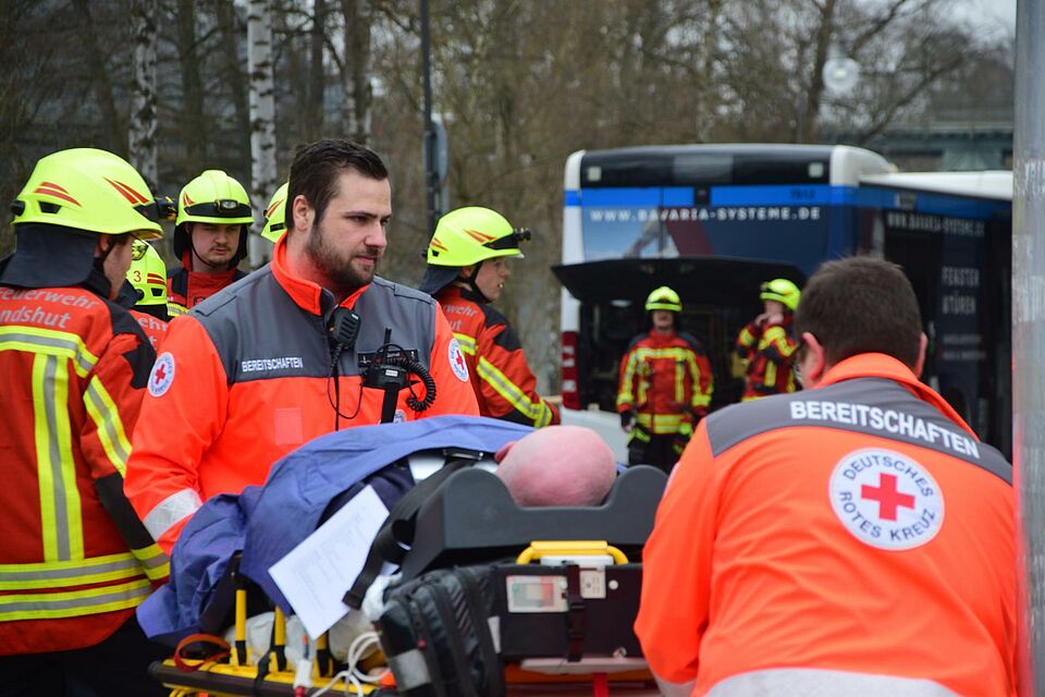 Katastrophenschutzübung in Landshut