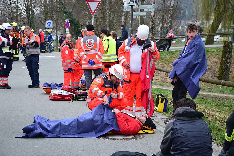 Katastrophenschutzübung in Landshut