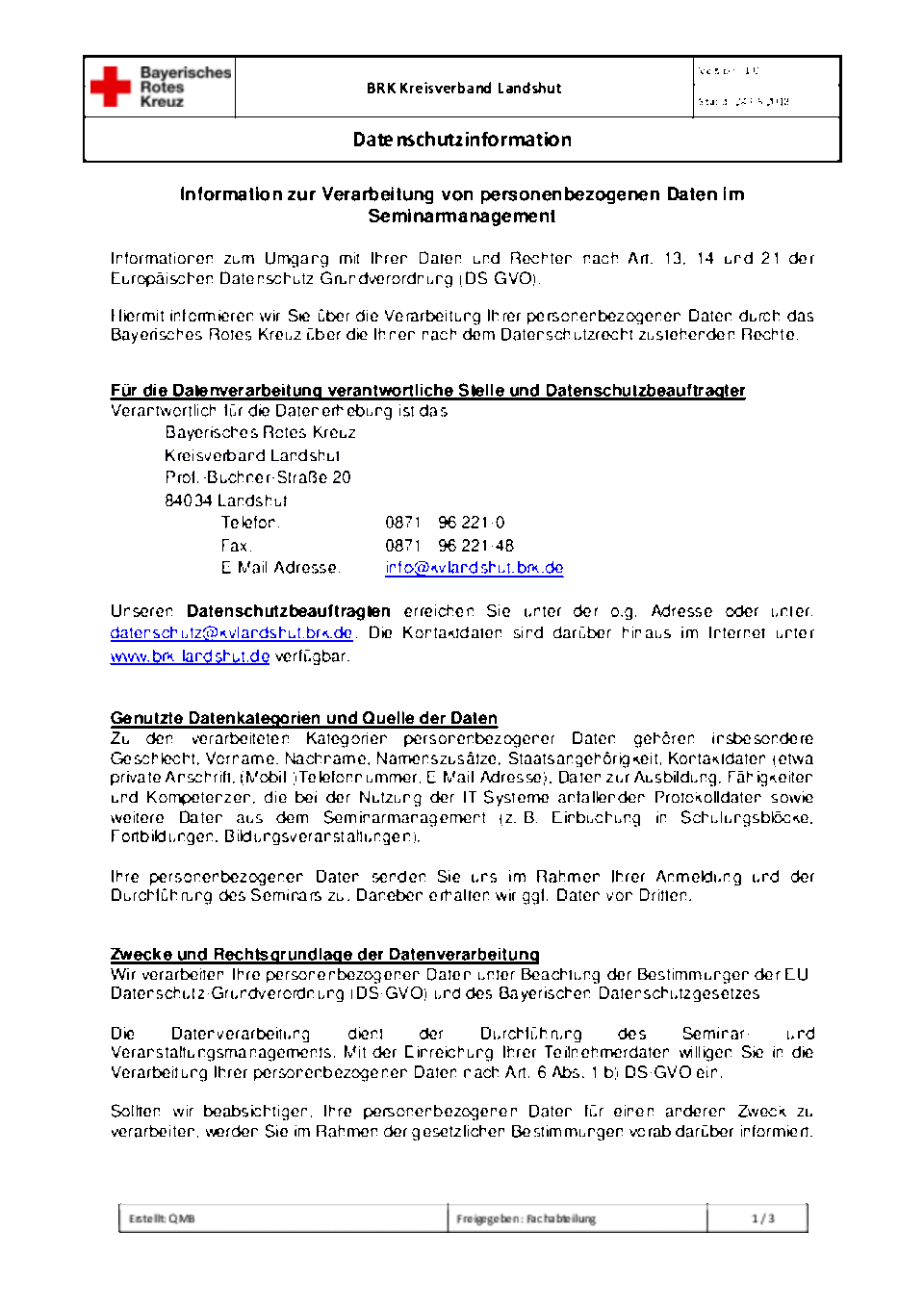 Hier finden Sie unsere Datenschutzinformation